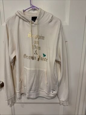 Le Superbe Cream 'Sippin on Gin & Green Juice' Hoodie